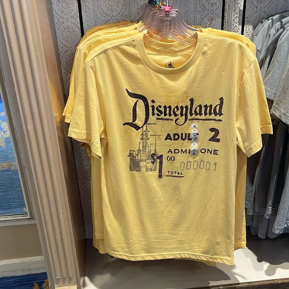 2025 vintage Disneyland Admit one Ticket T-Shirt NEW
